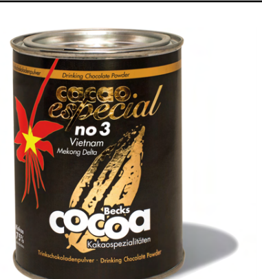 BecksCocoa cacao especial No 3 – 75 % Edelkakao aus Vietnam – 250 g Dose