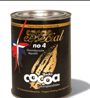 BecksCocoa cacao especial No 4 – 60 % Edelkakao aus der Dominikanischen Republik – 250 g Dose